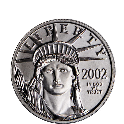 1/2 oz American Platinum Eagle Coin (Random Year, BU)