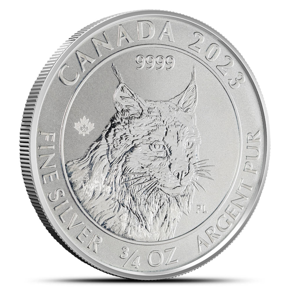 定価7万円 Carrs Sterling Silver 20x15cm 新品 2023 3/4 oz Canadian Silver Lynx Reverse Proof Coin | eBay