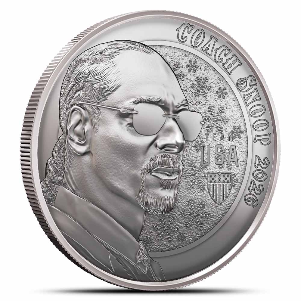 2026 1/2 oz Team USA Coach Snoop Winter Games Silver Round (New