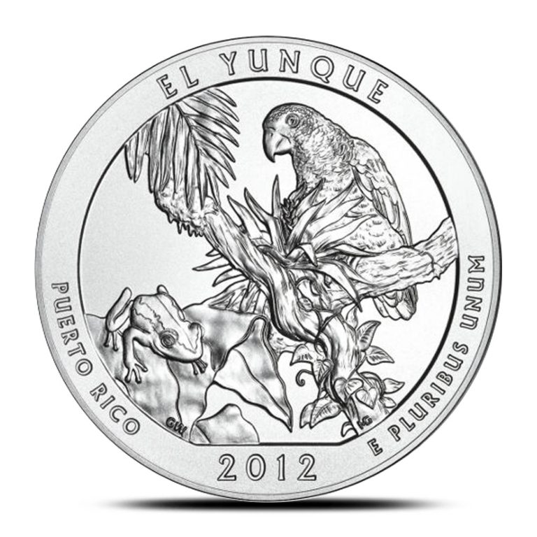 2012 5 oz ATB El Yunque Silver Coin