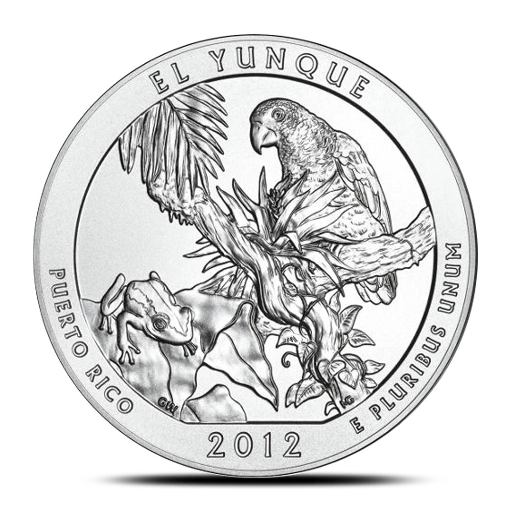 2012 5 oz ATB El Yunque Silver Coin
