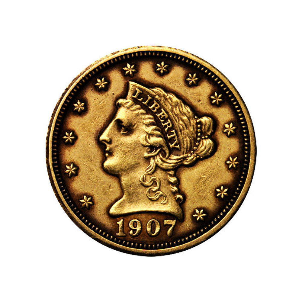 Pre-33 $2.50 Liberty Gold Quarter Eagle Coin (Cleaned)