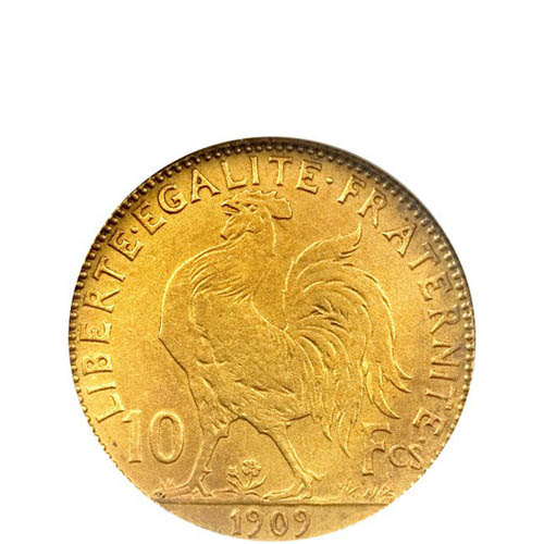 10 Francs Gold Coin (Random Year, Varied Condition)