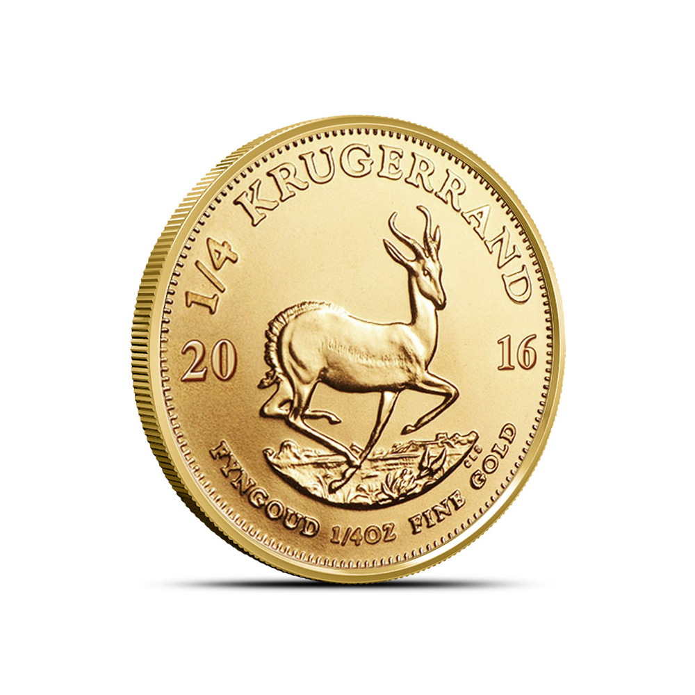 1/4 oz South African Gold Krugerrand Coin (Random Year, BU)