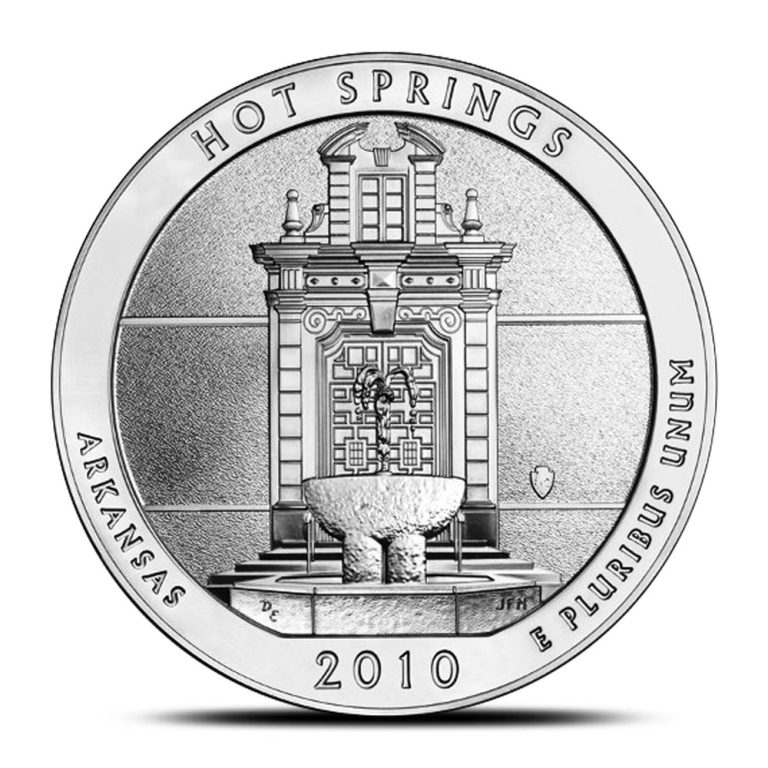 2010 5 oz ATB Hot Springs Silver Coin
