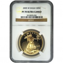 Buy 2005-W 1 oz American Gold Eagles (NGC PF70 UCAM) l JM Bullion™