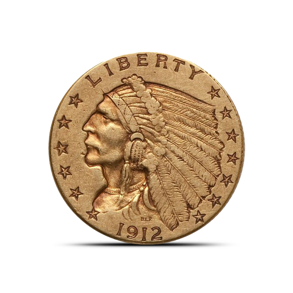 Pre-33 $2.50 Indian Gold Quarter Eagle Coin (VF)