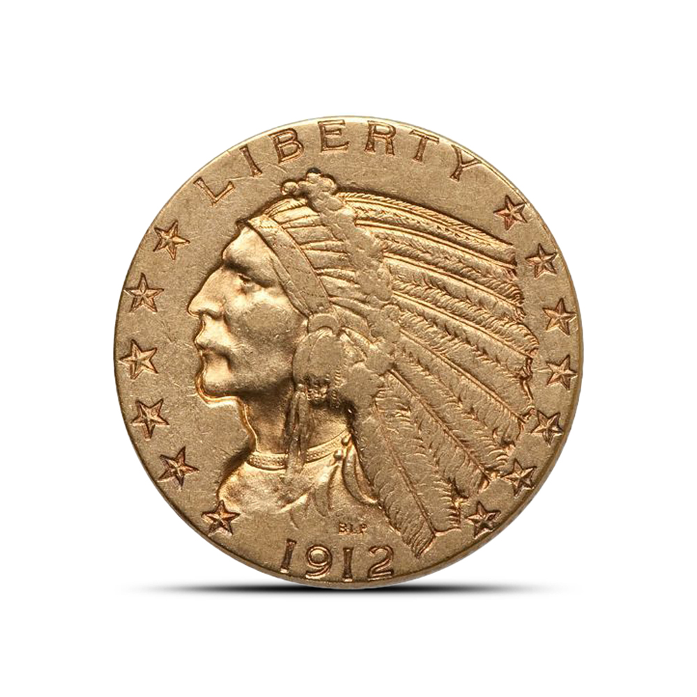 Pre-33 $5 Indian Gold Half Eagle Coin (XF)