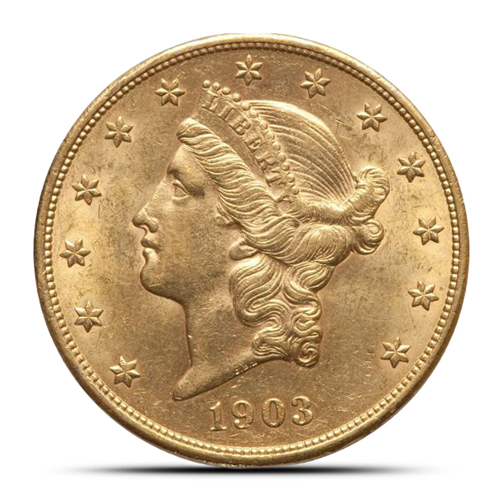 Pre-33 $20 Liberty Gold Double Eagle Coin (BU)