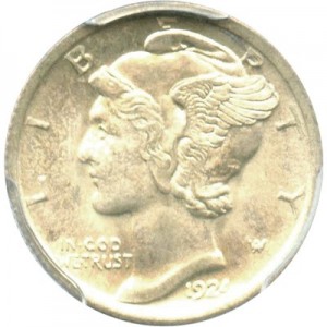 1924 Mercury Dime