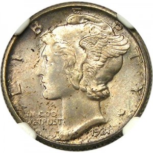 1931 Mercury Dime