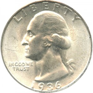 1936 Washington Quarter