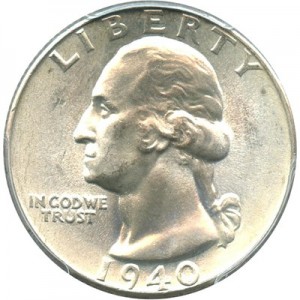 1940 Washington Quarter