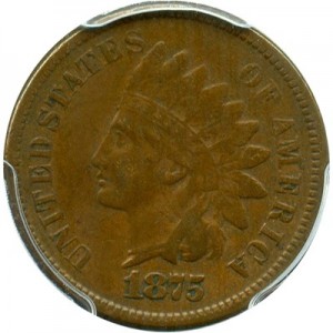 1875 Indian Head Penny