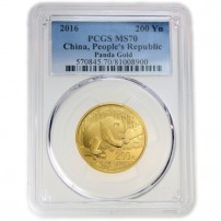 2016 15 Gram Chinese Gold Panda Coin PCGS MS70
