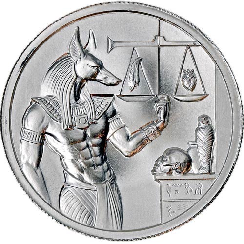 2 oz Elemetal Egyptian God Series Anubis Silver Round ¦ JM Bullion™