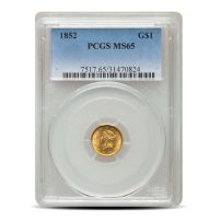 Pre-33 $1 Liberty Gold Coin (Type 1, MS65, PCGS or NGC)