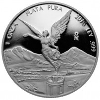 2016 1 oz Proof Mexican Silver Libertad Coin (In Capsule)