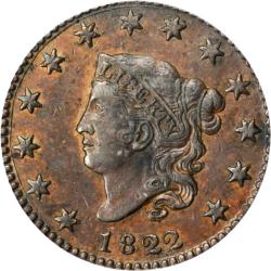 1822 Liberty Head Large Cent