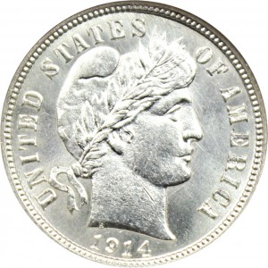 1914 Barber Dime