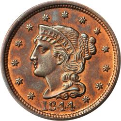 1844 Liberty Head Large Cent