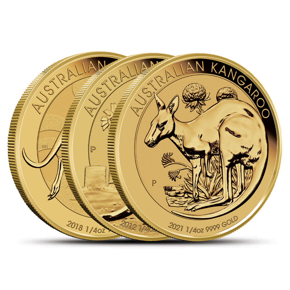 1/4 oz Australian Gold Kangaroo Coin (Random Year)