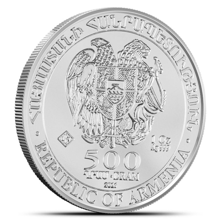 1 oz Armenian Silver Noah's Ark Coin (Random Year)
