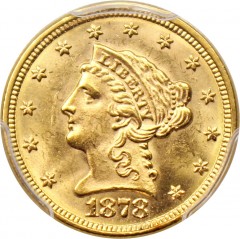 1878 Liberty Head $2.50 Gold Coin