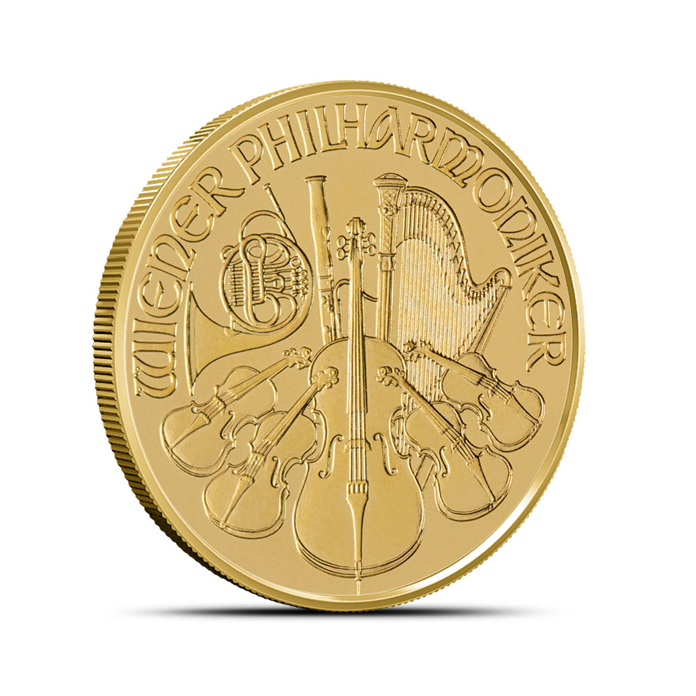 1/2 oz Austrian Gold Philharmonic Coin (Random Year, BU)