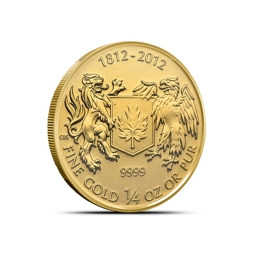 1/4 oz Canadian War of 1812 Gold Coin