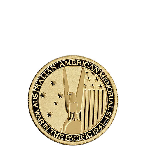 1/10 oz U.S. Australian WWII Gold Coin