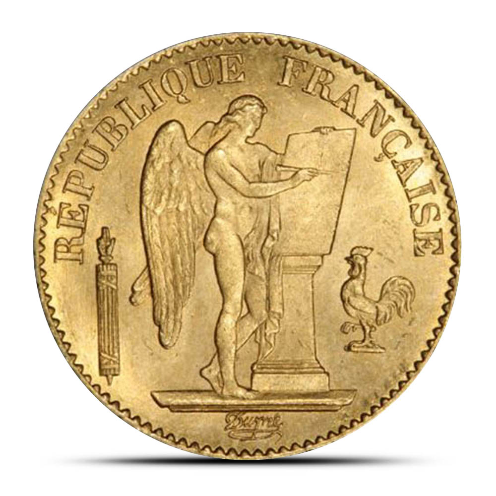 20 Francs France Gold Coin - Lucky Angel (AU)