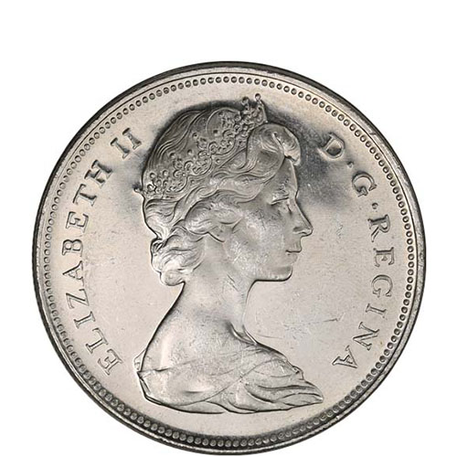 1958-1967 Canada Silver Dollar (AU+)