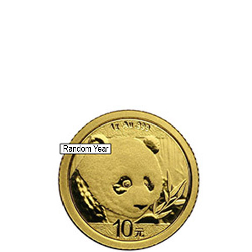 1 Gram Chinese Gold Panda Coin (Random Year, Sealed)