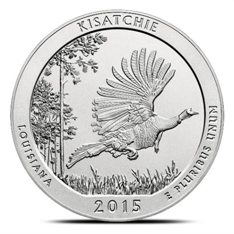 2015-P 5 oz Burnished ATB Kisatchie Silver Coin (Box + CoA)