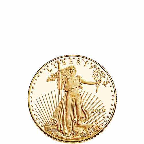 2019-W 1/10 oz Proof American Gold Eagle Coin (Box + CoA)