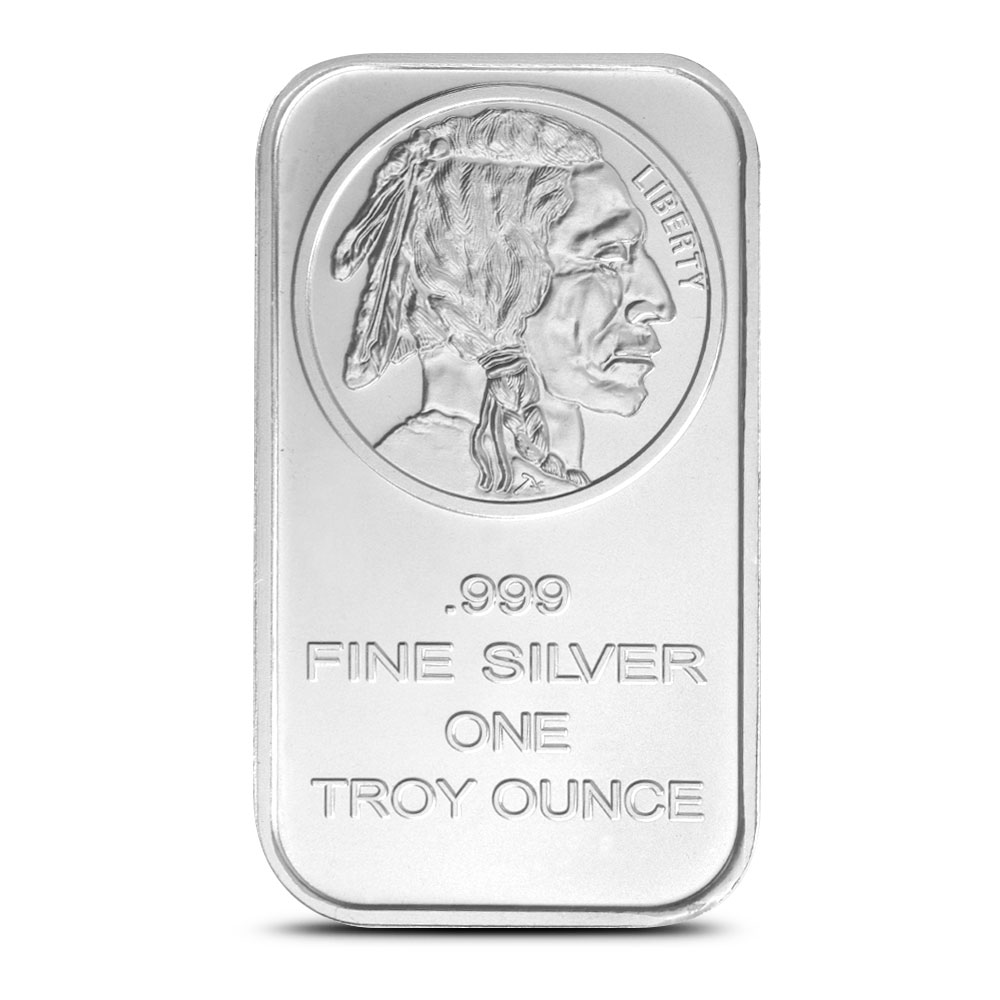 1 oz SilverTowne Buffalo Silver Bar (New)