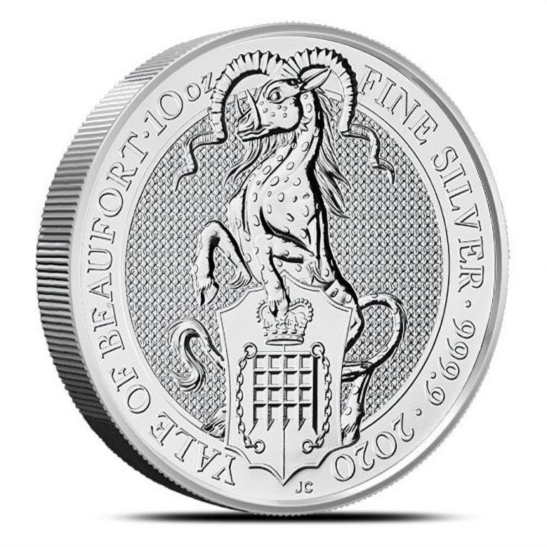 2020 10 oz British Silver Queen's Beast Yale Coin