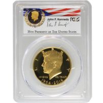 2014-W 50th Anniversary Kennedy Gold Half Dollar PCGS PR70 DCAM (Varied Label)