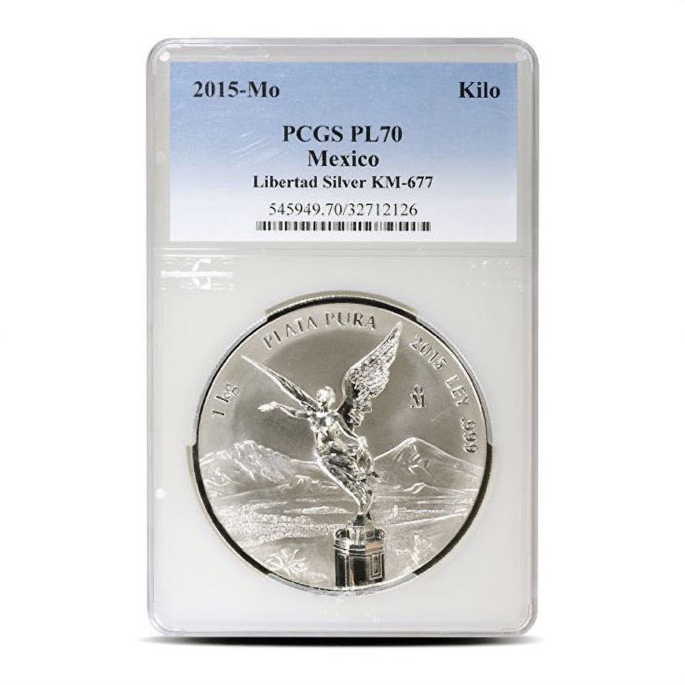 2015 1 Kilo Reverse Proof Mexican Silver Libertad Coin l JM Bullion™