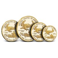 2020-W 4-Coin Proof American Gold Eagle Set (Box + CoA)