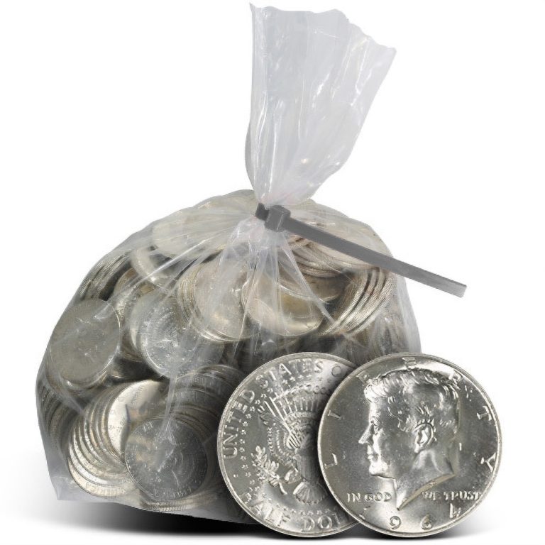 1964 90% Silver Kennedy Half Dollars ($100 FV, BU)