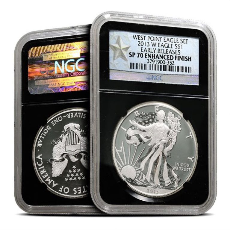 2013 1 oz Enhanced Finish American Silver Eagle Coin SP/MS70 (Varied Label, PCGS or NGC)