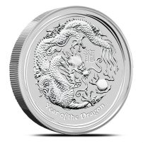 2012 10 oz Australian Silver Lunar Dragon Coin