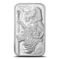 1 oz Great Britain The Great Engravers Collection Una and the Lion Silver Bar (New)
