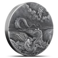 2020 2 oz Destruction of Leviathan Biblical Silver Coin Series (New)