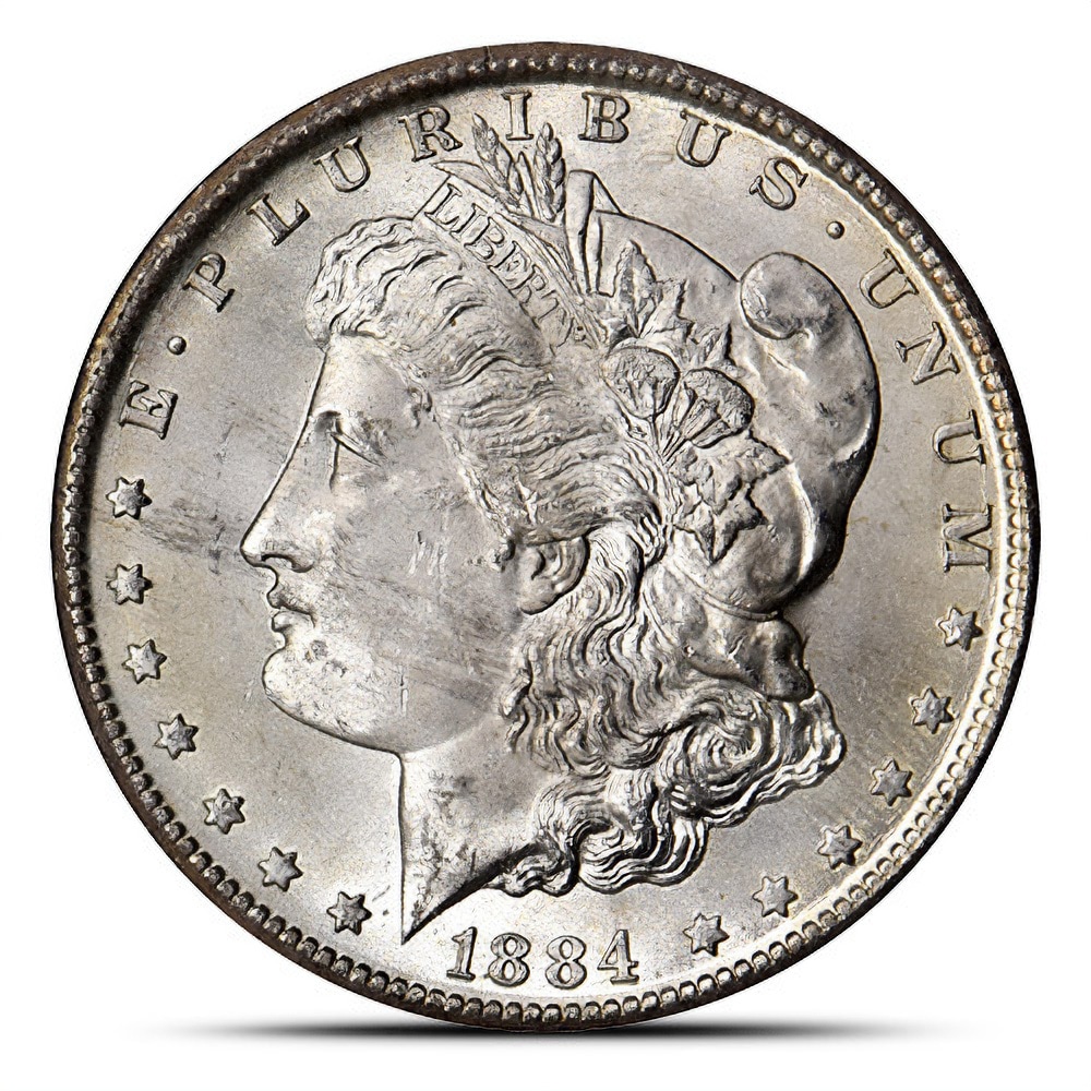 1884-CC Morgan Silver Dollar Coin (GSA, Box + CoA)