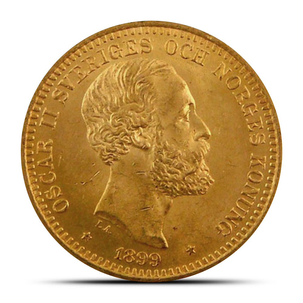 20 Kronor Sweden Gold Coin (XF+)