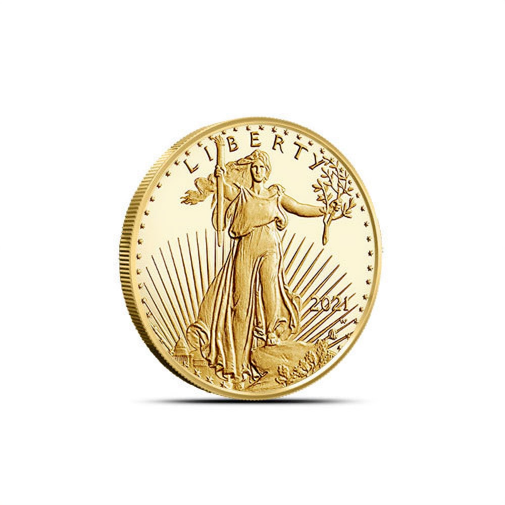 2021-W 1/10 oz Proof American Gold Eagle Coin (Box + CoA, Type 2)