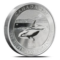 2019 2 oz Canadian Silver Orca Whale Coin